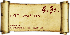 Gál Zsófia névjegykártya