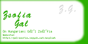 zsofia gal business card